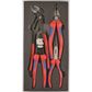 KNIPEX MIXED PLIER FOAM TRAY SET - 4 PCE