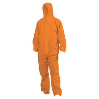 BARRIERTECH DISPOSABLE SMS COVERALLS - ORANGE