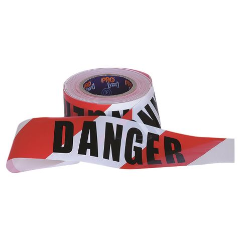 BARRICADE DANGER TAPE - 100M X 75MM