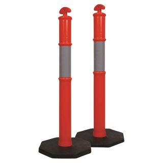 ORANGE BOLLARD & 6KG BASE