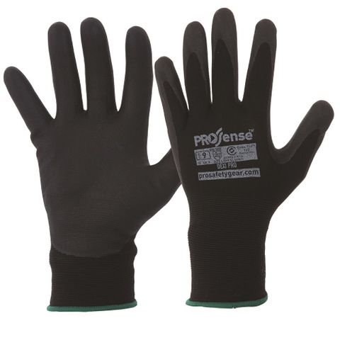 PROSENSE DEXI PRO NITRILE GLOVE - BLACK