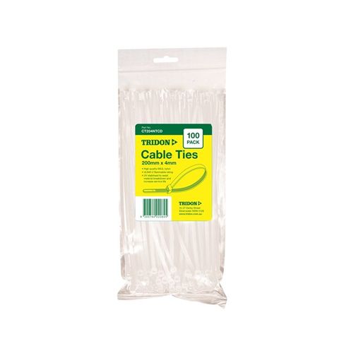 300 X 5MM CABLE TIES NATURAL (100)