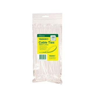 200 X 5MM CABLE TIES NATURAL (100)