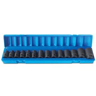 ACTION 1/2" DRIVE METRIC IMPACT SOCKET SET - 14PCE