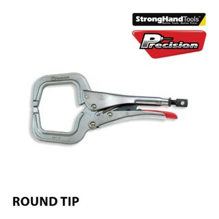 STRONGHAND PLIERS C-CLAMP ROUND TIP LOCKING 254MM THROAT DEPTH - 450MM