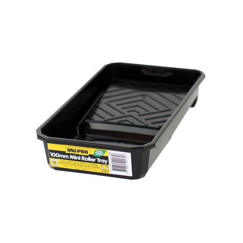 UNI PRO BLACK PLASTIC PAINT TRAY - 100MM