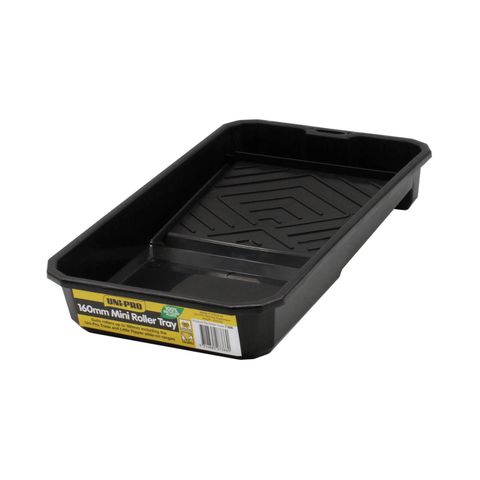 UNI PRO BLACK PLASTIC PAINT TRAY - 160MM