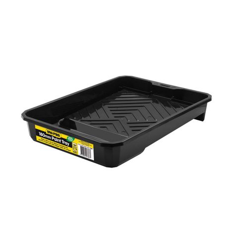 UNI PRO BLACK PLASTIC PAINT TRAY - 180MM