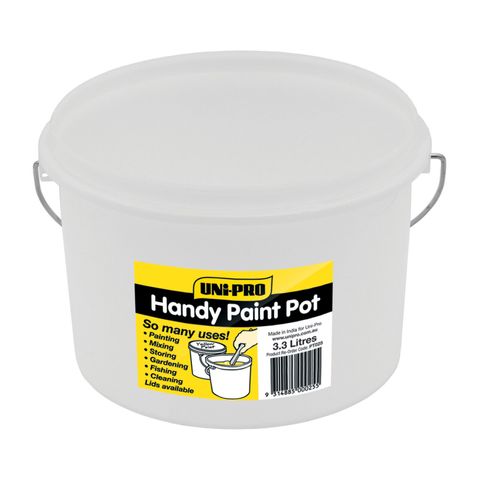 UNI PRO HANDY PAINT PLASTIC POT / BUCKET - 3.3LTR