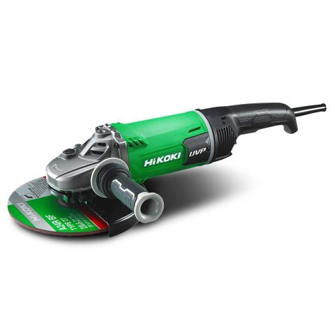 HIKOKI 2400W 230MM (9") ANGLE GRINDER WITH TRIGGER DEADMAN SWITCH