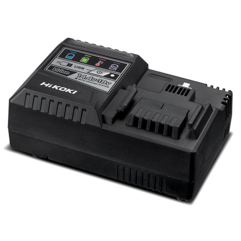 HIKOKI 14.4V - 18V LI-ION RAPID BATTERY CHARGER WITH COOLING & USB PORT