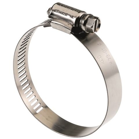 HOSE CLAMP 84-108MM PERFORATED BAND ALL STAINLESS