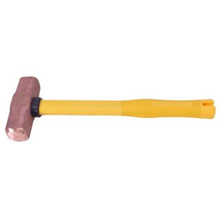 MUMME 2LB COPPER HAMMER WITH PINNED STEEL CORE FIBREGLASS HANDLE