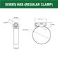 HOSE CLAMP 40-64MM PERFORATED BAND ALL STAINLESS