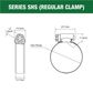HOSE CLAMP 13-25MM SOLID BAND PART STAINLESS