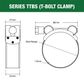 HOSE CLAMP T-BOLT 27-29MM  FULL STAINLESS