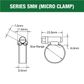 HOSE CLAMP 11-18MM SOLID BAND PART STAINLESS - MICRO