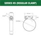 HOSE CLAMP 14-27MM PERFERATED BAND PART STAINLESS