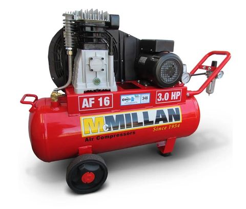 MCMILLAN 3.0HP C/W FILTER REG 60LTR TANK AIR COMPRESSOR