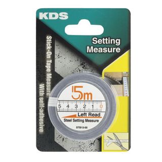 KDS RIGHT TO LEFT ADHESIVE BENCH TAPE - METRIC - 5MTR