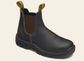 BLUNDSTONE UNISEX ELASTIC SIDED STEEL CAP SAFETY BOOTS #172 - STOUT BROWN