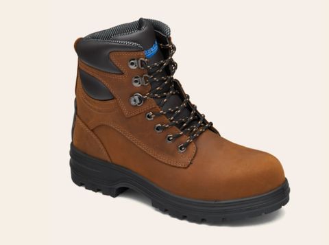 BLUNDSTONE UNISEX LACE UP SAFETY BOOTS #143 - CRAZY HORSE