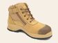 BLUNDSTONE UNISEX LACE WITH ZIP UP SIDE SAFETY BOOTS #318 - WHEAT