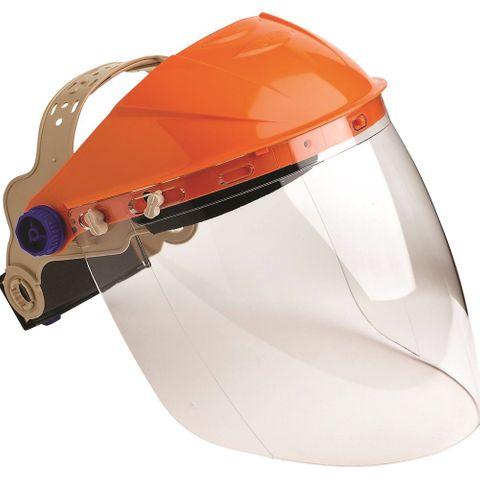 STRIKER BROWGUARD WITH CLEAR LENS VISOR