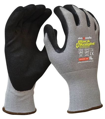 BLACK KNIGHT DRI-CUT C3 GLOVE WITH GRIPMASTER COATING