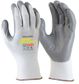 MAXISAFE WHITE KNIGHT GLOVE WITH GREY FOAM NITRILE PALM