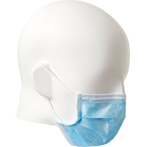 PRO CHOICE DISPOSABLE 3 PLY FACE MASK BLUE - 50 PER BOX