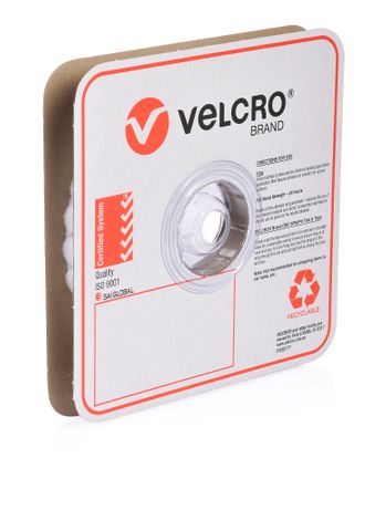 VELCRO BRAND LOOP DOTS 22MM X 25MM - 900 ROLL - WHITE