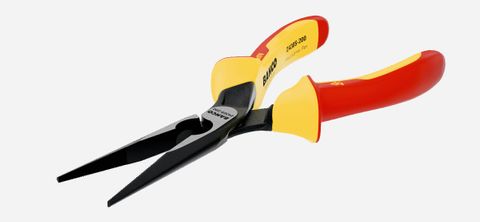 BAHCO SNIPE NOSE RADIO PLIERS, STRAIGHT TIPS, INSULATED TO 1000V - 200MM