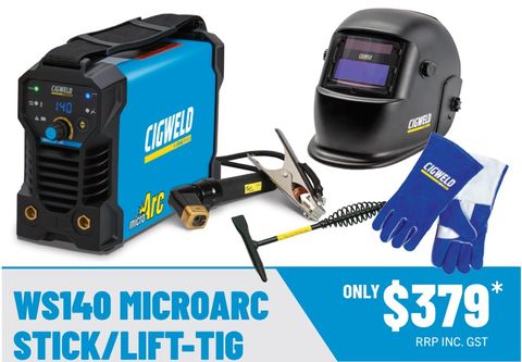 CIGWELD WELDSKILL 140 MICROARC STICK/LIFT-TIG POWER PACK