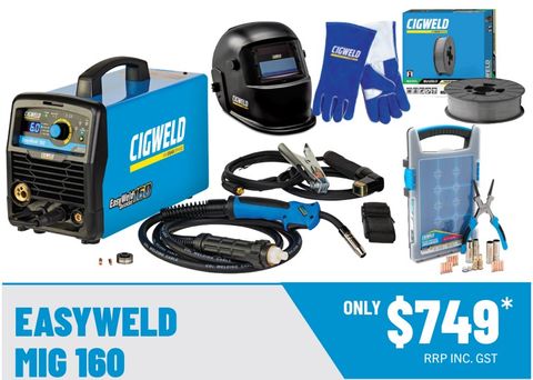 CIGWELD EASYWELD MIG 160 MIG & STICK POWER PACK