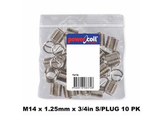 POWERCOIL 14 X 1.25MM X 3/4" SPARK PLUG WIRE THREAD INSERTS - 10PK