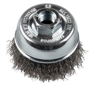 KLINGSPOR WIRE BRUSHES, CUP-SHAPED BRUSH, CRIMPED WIRE, BT 600 W, 80MM