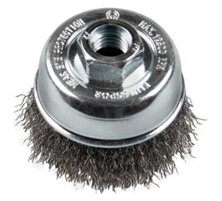 KLINGSPOR WIRE BRUSHES, CUP-SHAPED BRUSH, CRIMPED WIRE, BT 600 W, 65MM