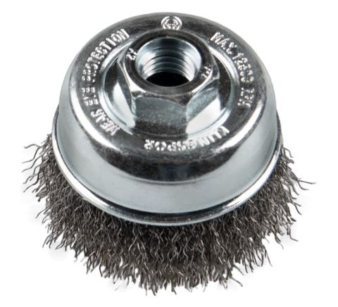 KLINGSPOR WIRE BRUSHES, CUP-SHAPED BRUSH, CRIMPED WIRE, BT 600 W, 100MM