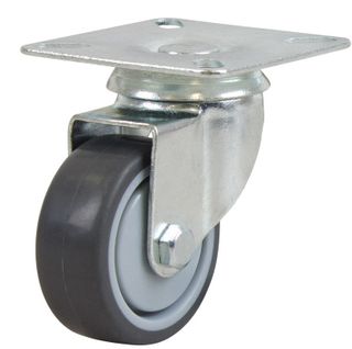 RICHMOND 50MM RUBBER WHEEL 30KG CAPACITY CASTOR SWIVEL