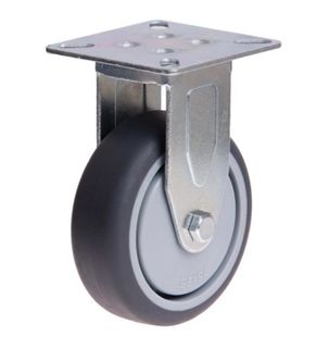 RICHMOND 75MM RUBBER WHEEL 50KG CAPACITY CASTOR RIGID (R3711)