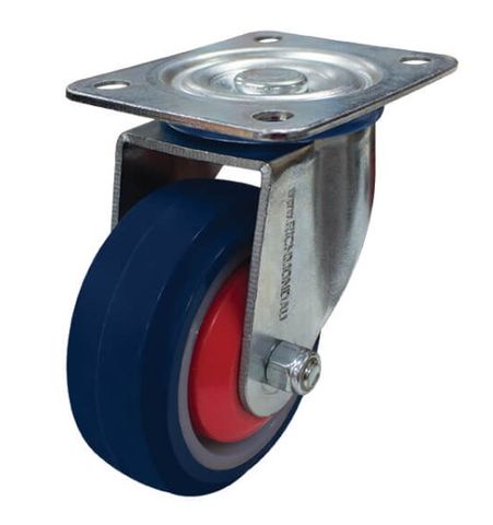 RICHMOND 100MM REBOUND RUBBER WHEEL 200KG CAPACITY CASTOR SWIVEL (S4604)