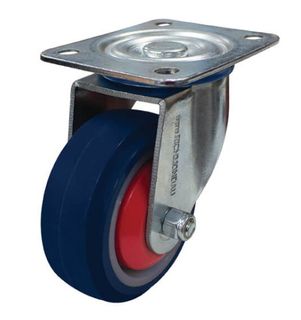 RICHMOND 100MM REBOUND RUBBER WHEEL 200KG CAPACITY CASTOR SWIVEL (S4604)