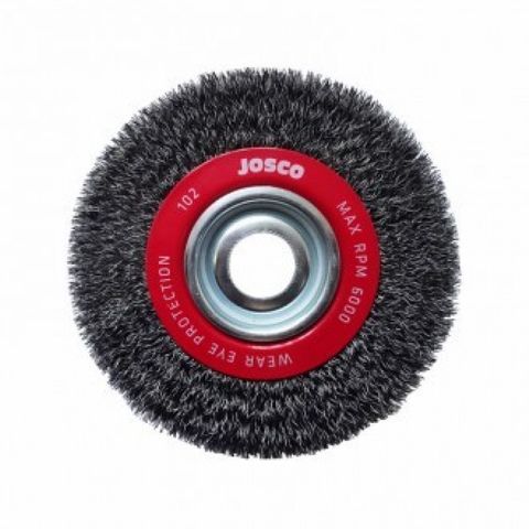 JOSCO 150MM X 25MM CRIMPED WIRE WHEEL BRUSH