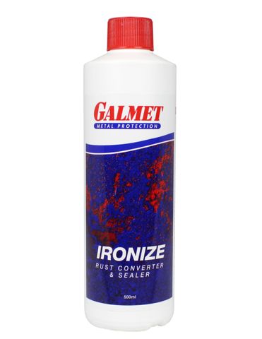 GALMET IRONIZE RUST CONVERTER & SEALER - WHITE 500ML