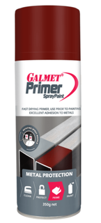 GALMET SPRAY PAINT PRIMER – RED COLOUR 350G