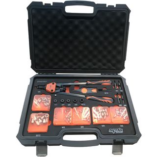 SP TOOLS NUT RIVETER SET (M3 - M10) - LEVER TYPE - 74PCE