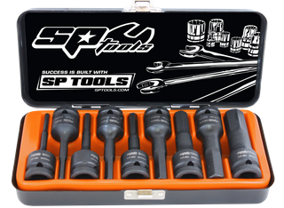 SP TOOLS 1/2" DRIVE INHEX IMPACT SOCKET SET - 9 PCE - METRIC