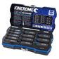 KINCROME  LOK-ON™ 3/8" DRIVE DEEP IMPACT SOCKET SET -12 PCE  - METRIC