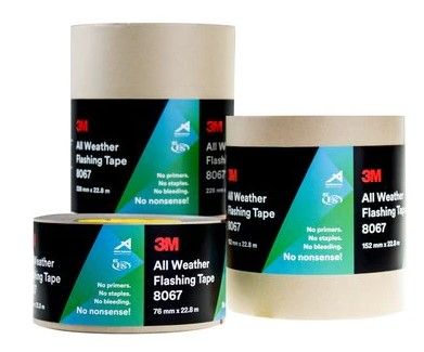 3M&trade; 8067 ALL WEATHER FLASHING TAPE - 75MM X 22MM